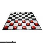 Garden Games Giant Checkers | 10'x10' Mat | Red and Black  B01MTCS3LK